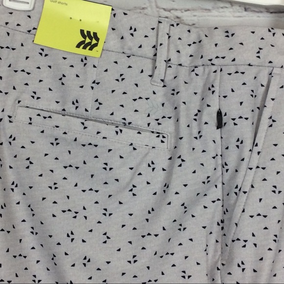 “All in Motion” Men’s Golf Shorts Silver/Black - Picture 2 of 13